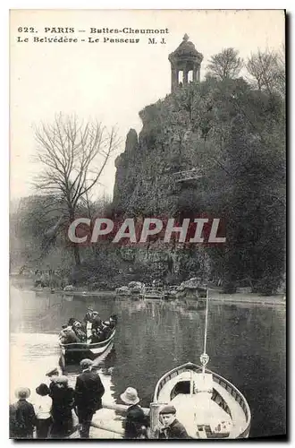 Ansichtskarte AK Paris Buttes Chaumont le Belvedere le Passeur