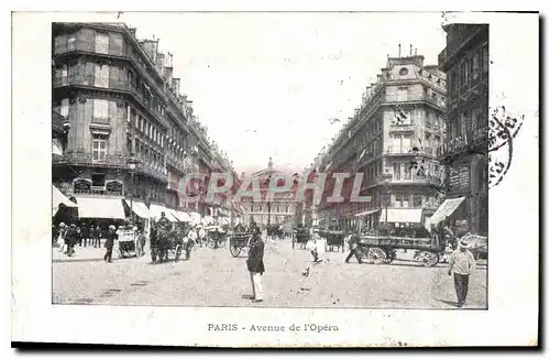 Cartes postales Paris Avenue de l'Opera