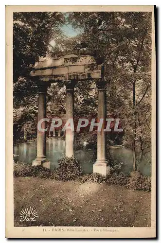 Cartes postales Paris Ville Lumiere Parc Monceau