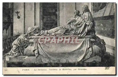 Ansichtskarte AK Paris la Sorbonne Tombeau de Richelieu par Girardon