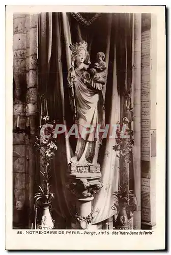 Cartes postales Notre Dame de Paris Vierge