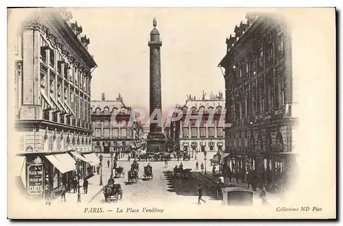 Cartes postales Paris La Place Vendome