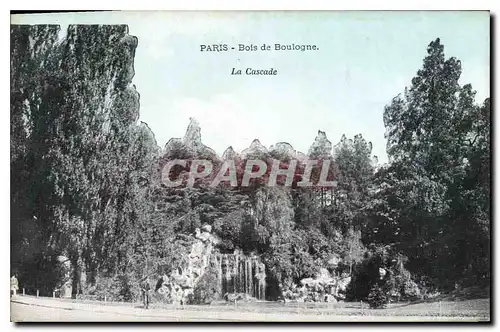 Cartes postales Paris Bois de Boulogne La Cascade