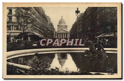 Cartes postales Paris La rue Soufflot et le Pantheon