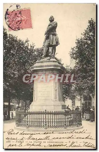 Cartes postales Paris La Statue de Ledru Rollin