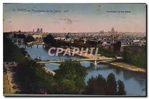 Cartes postales Paris Panorama sur la Seine