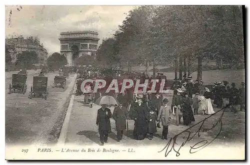 Cartes postales Paris L'Avenue du Bois de Boulogne