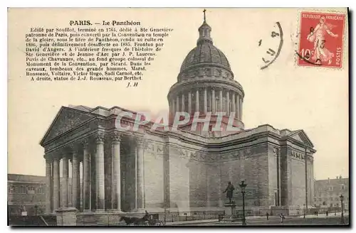 Cartes postales Paris Le Pantheon