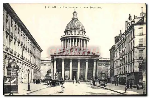 Cartes postales Le Pantheon et la rue Soufflot