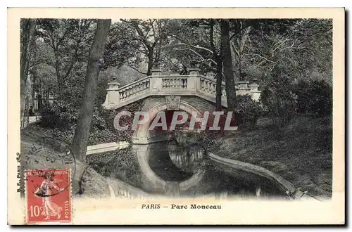 Cartes postales Paris Parc Monceau