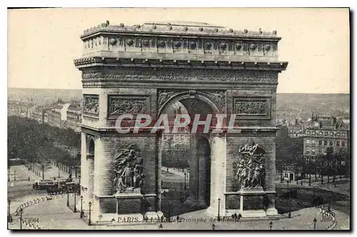 Cartes postales Paris L'Arc de Triomohe de l'Etoile