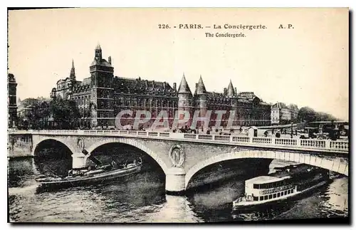 Ansichtskarte AK Paris La Conciergerie Bateaux