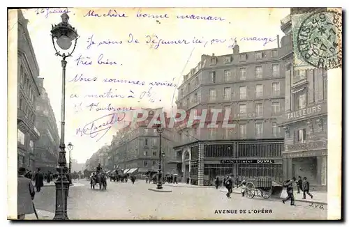 Cartes postales Paris Avenue de l'Opera