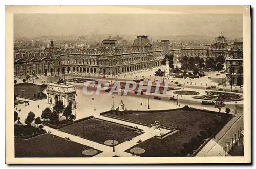 Cartes postales Paris en flanant Perspective sur la Place du Carrousel