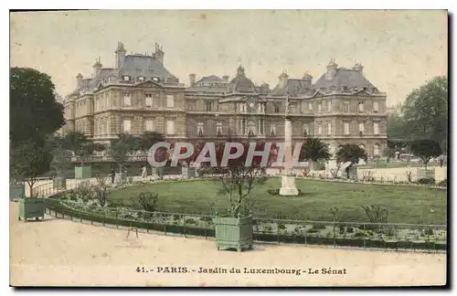 Cartes postales Paris Jardin du Luxembourg Le Senat