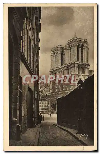 Ansichtskarte AK Paris en flanant Notre Dame vue de la Rue Saint Julien le Pauvre