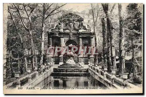 Cartes postales Paris Jardin du Luxembourg La Fontaine de Medicis