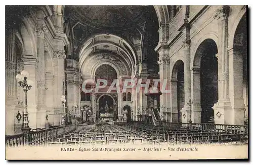 Ansichtskarte AK Paris Eglise Saint Francois Xavier Interieur vue d'ensemble