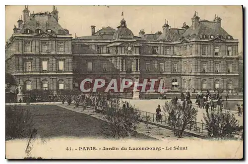 Cartes postales Paris Jardin du Luxembourg le Senat