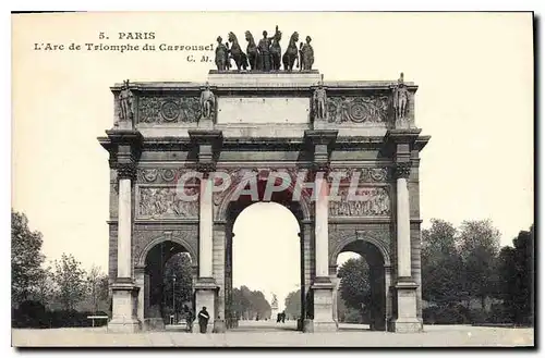 Cartes postales Paris l'Arc de Triomphe du Carrousel