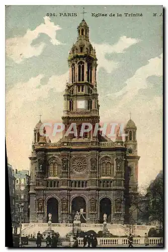 Cartes postales Paris Eglise de la Trinite