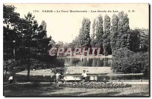 Cartes postales Paris le Parc Montsouris les Bords du Lac