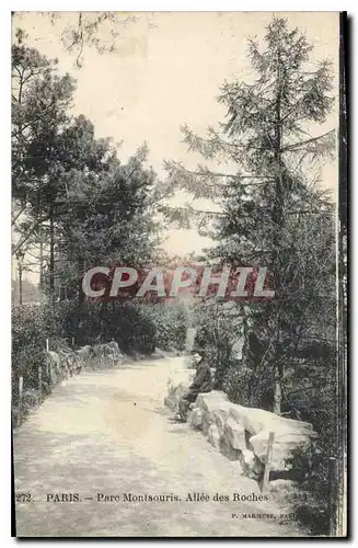 Cartes postales Paris Parc Montsouris Allee des Roches