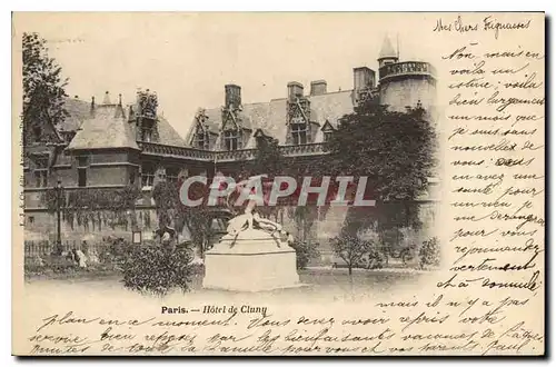 Cartes postales Paris hotel de Cluny