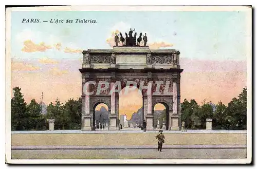 Cartes postales Paris L'Arc des Tuileries