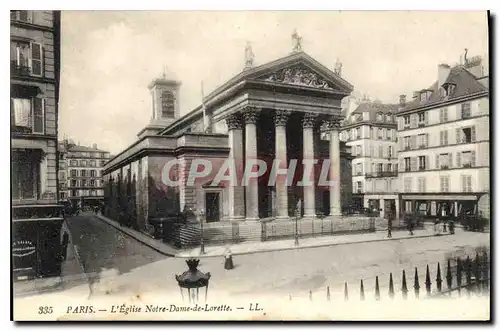 Cartes postales Paris l'eglise Notre Dame de Lorette