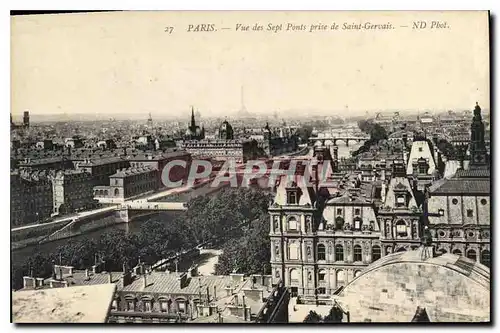 Ansichtskarte AK Paris Vue des Sept Ponts prise de Saint Gervais