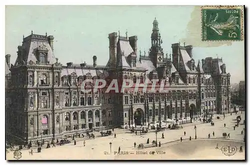 Cartes postales Paris hotel de Ville