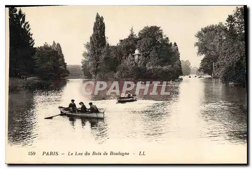 Cartes postales Paris le Lac du Bois de Boulogne