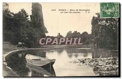 Ansichtskarte AK Paris Bois de Boulogne le Lac St James