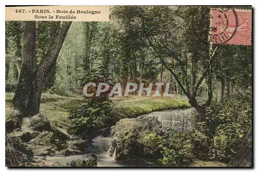 Cartes postales Paris Bois de Boulogne sous la Feuillee