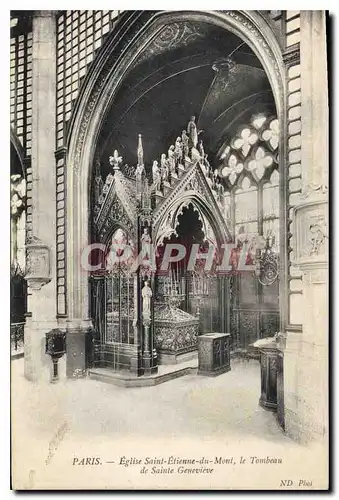 Ansichtskarte AK Paris Eglise Saint Etienne du Mont le Tombeau de Sainte Genevieve