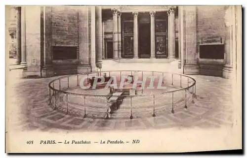Cartes postales Paris le Pantheon le Pendule