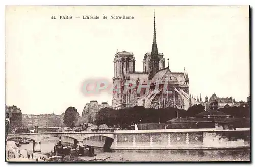 Ansichtskarte AK Paris L'Abside de Notre Dame