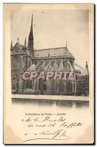 Ansichtskarte AK Notre Dame de Paris Abside