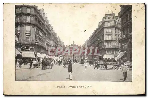 Cartes postales Paris Avenue de l'Opera