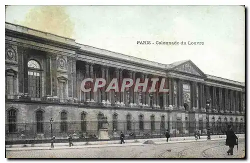 Ansichtskarte AK Paris Colonnade du Louvre