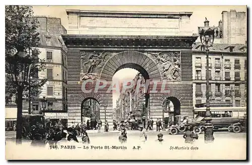 Cartes postales Paris La Porte St Martin