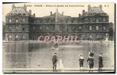 Cartes postales Paris Senat et Jardin du Luxembourg