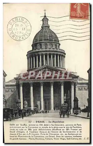 Cartes postales Paris le Pantheon