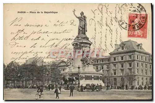 Cartes postales Paris Place de la Republique