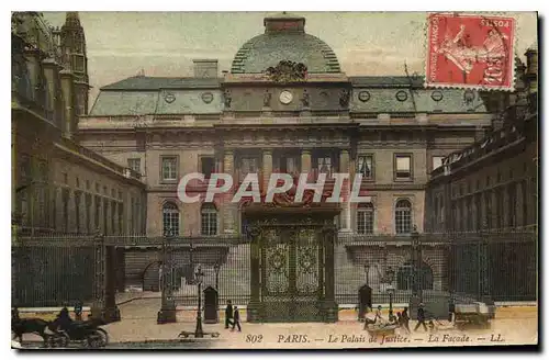 Cartes postales Paris Le Palais de Justice La Facade