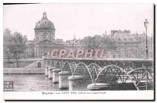 Cartes postales Paris le Pont des Arts & L'Institut