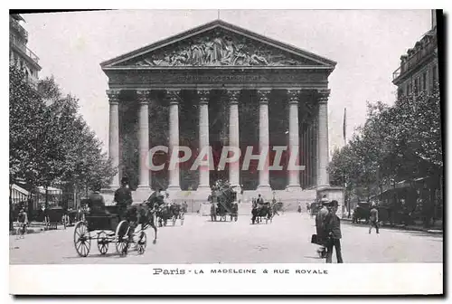 Cartes postales Paris la Madeleine & Rue Royale