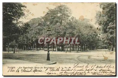 Ansichtskarte AK Paris Le Ranelagh Bois de Boulogne