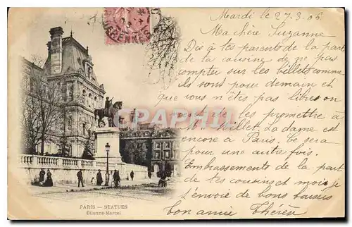 Cartes postales Paris Statues Etienne Marcel